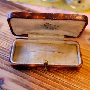 Vintage Faux Leather Jewlery Case